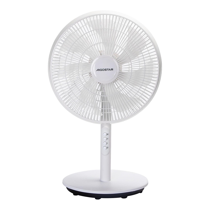 Aigostar - Pastatomas ventiliatorius 45W/230V 110 cm balta