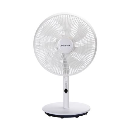 Aigostar - Pastatomas ventiliatorius 45W/230V balta + nuotolinio valdymo pultas