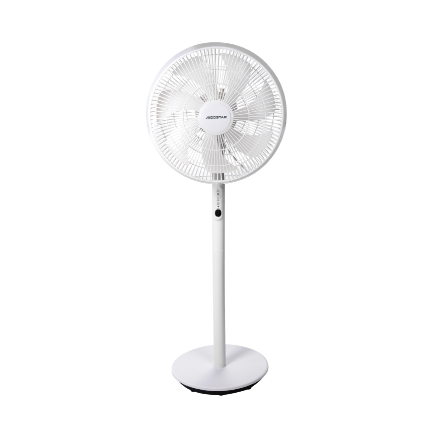 Aigostar - Pastatomas ventiliatorius 45W/230V balta + nuotolinio valdymo pultas
