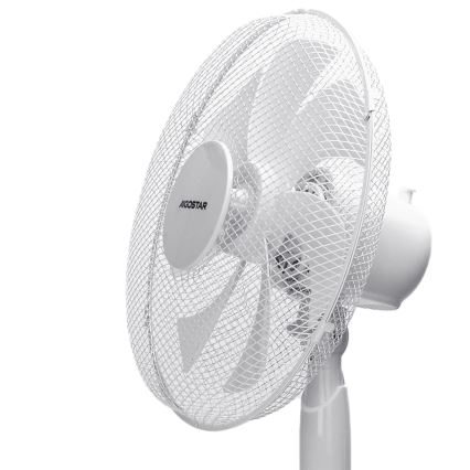 Aigostar - Pastatomas ventiliatorius 50W/230V 120 cm balta