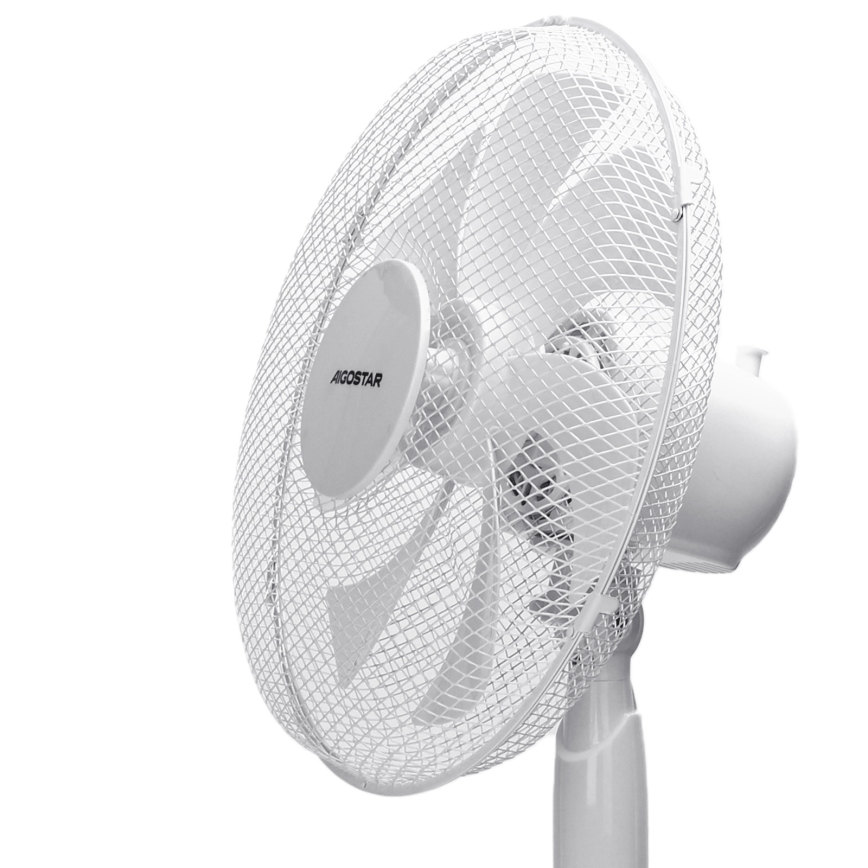Aigostar - Pastatomas ventiliatorius 50W/230V 120 cm balta