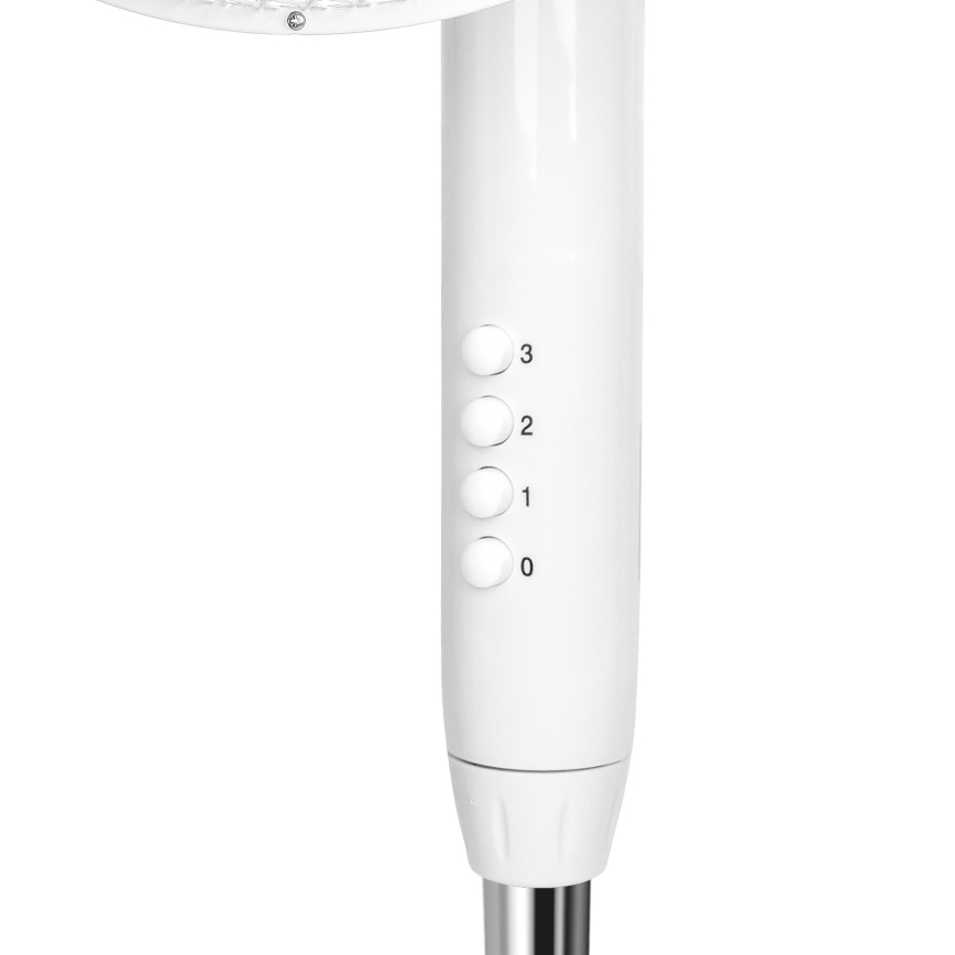 Aigostar - Pastatomas ventiliatorius 50W/230V 120 cm balta