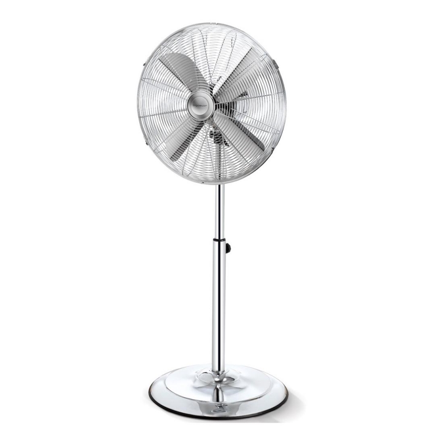 Aigostar - Pastatomas ventiliatorius 50W/230V 44,8 cm blizgus chromas