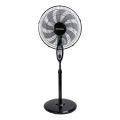 Aigostar - Pastatomas ventiliatorius 55W/230V 130 cm juodas + nuotolinis pultas