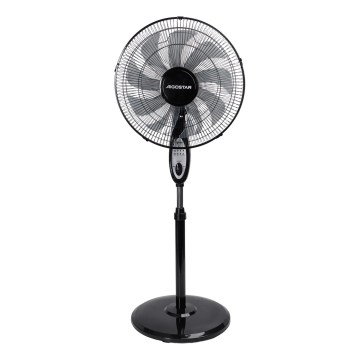 Aigostar - Pastatomas ventiliatorius 60W/230V 130 cm juodas + nuotolinis valdymas