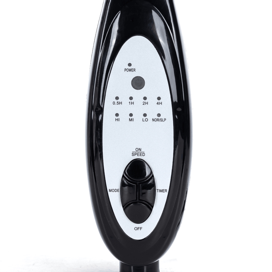 Aigostar - Pastatomas ventiliatorius 60W/230V juodas + nuotolinis valdymas