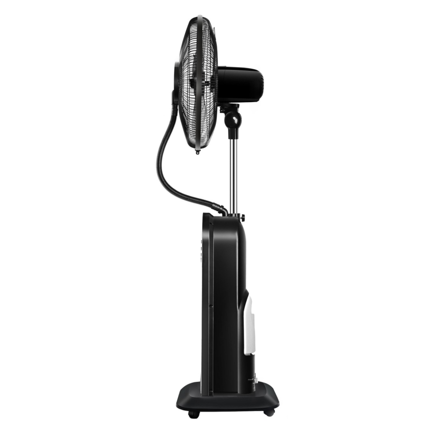 Aigostar - Pastatomas ventiliatorius su rūko efektu 95W/230V juodas/pilkas + nuotolinio valdymo pultas