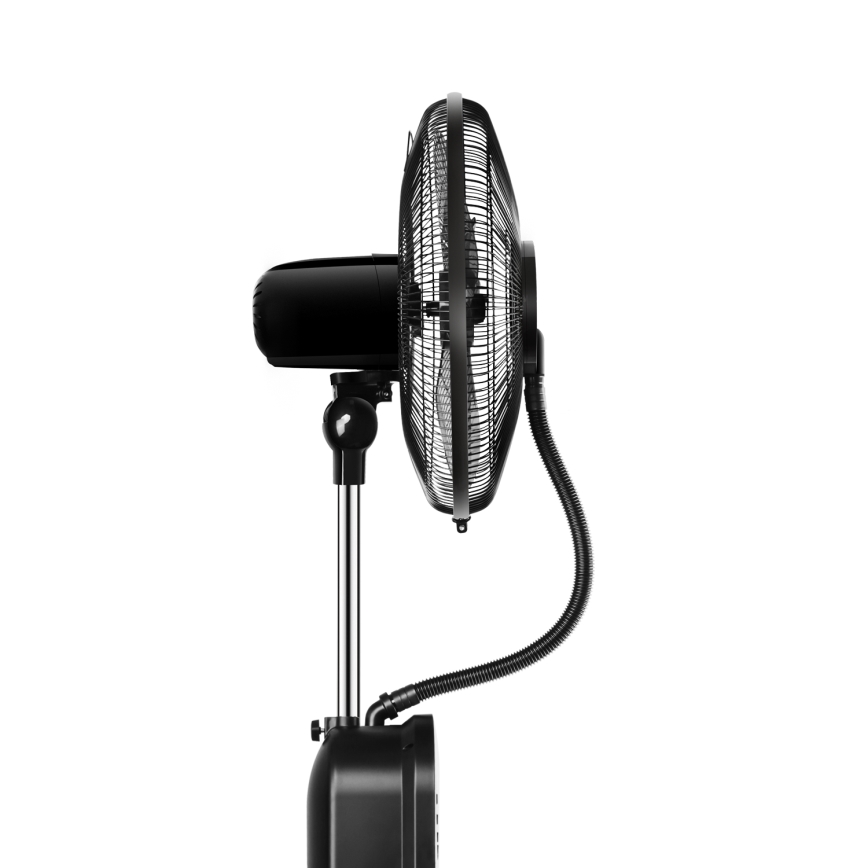 Aigostar - Pastatomas ventiliatorius su rūko efektu 95W/230V juodas/pilkas + nuotolinio valdymo pultas