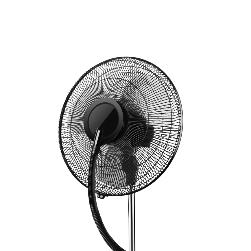 Aigostar - Pastatomas ventiliatorius su rūko efektu 95W/230V juodas/pilkas + nuotolinio valdymo pultas