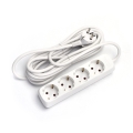 Aigostar - Prailginimo laidas 4Z Tipas F 1,5m balta SCHUKO