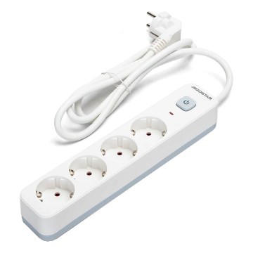 Aigostar - Prailgintuvas su jungikliu 4Z Tipas F 1,5m balta