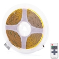 Aigostar - Pritemdoma LED juosta 5m LED/36W/24/230V 3000K + nuotolinio valdymo pultas