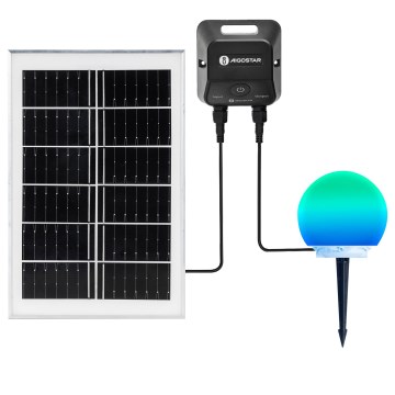 Aigostar - Reguliuojama RGB LED lauko lempa MESH LED/20W/3,7V 4000mAh 2700-6500K IP65 skersmuo 20 cm