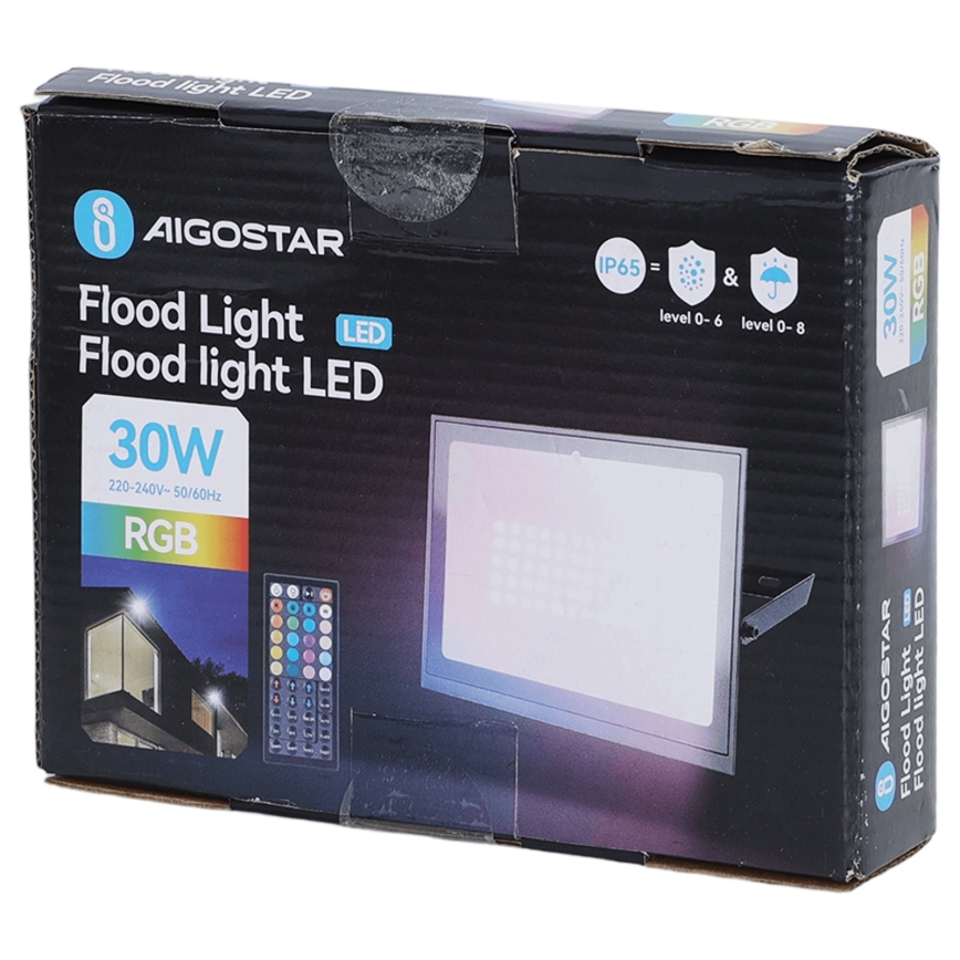 Aigostar - LED RGB Reguliuojamas prožektorius LED/30W/230V IP65 + nuotolinis valdymas