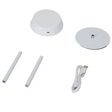 Aigostar - Reguliuojamo ryškumo LED stalinė lempa AMBIENT LED/2,4W/5V 3000-6500K balta