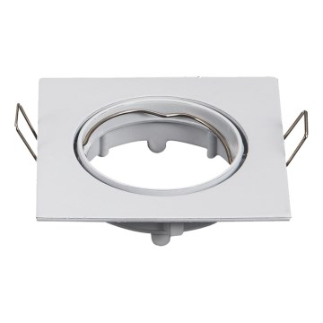 Aigostar - Rėmelis įleidžiamam GU10 šviestuvui 8,2x8,2 cm baltas