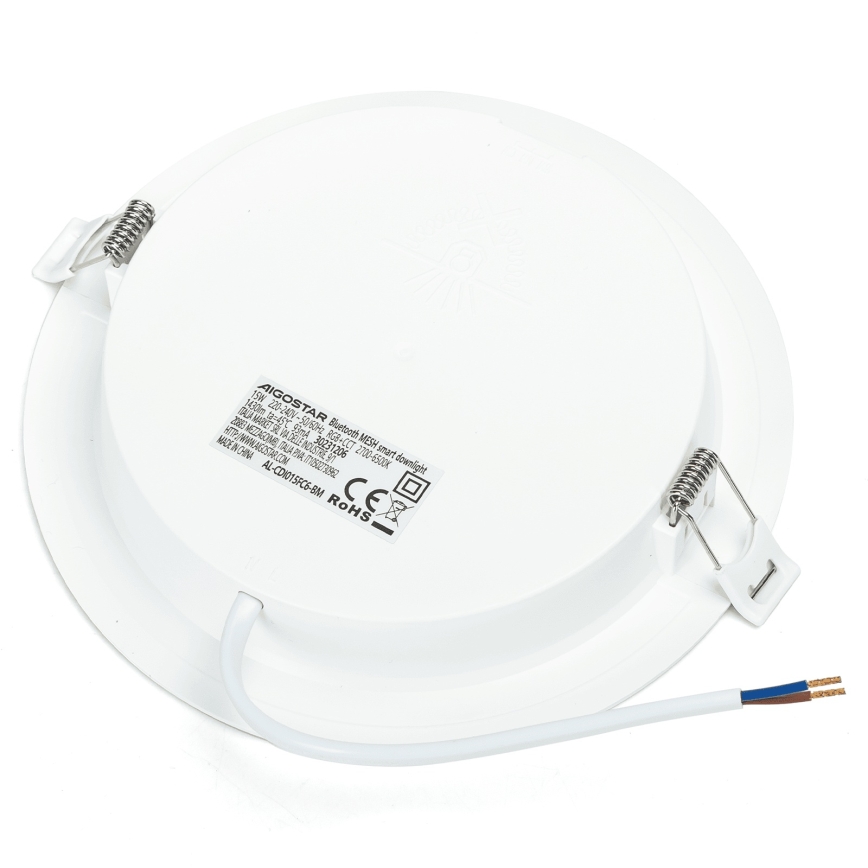 Aigostar - Rinkinys 2x LED RGBW dimeriuojami įleidžiami šviestuvai MESH LED/15W/230V 2700K-6500K