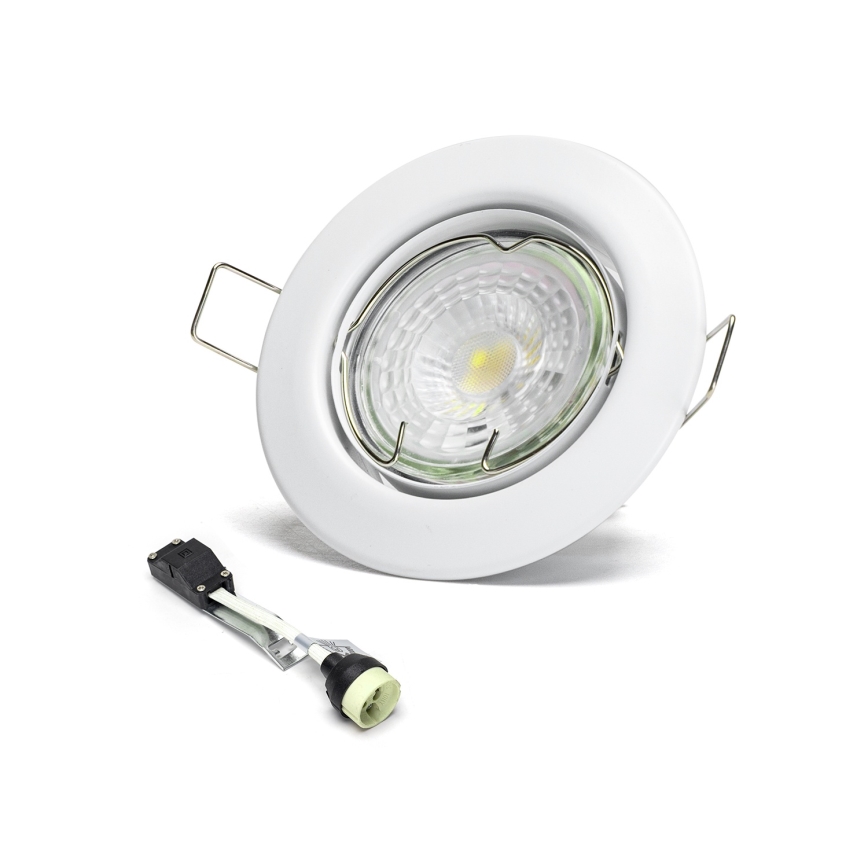 Aigostar - Rinkinys 3x LED įleidžiamų šviestuvų 1xGU10/4,5W/230V 6500K balta