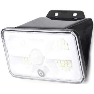 Aigostar - Saulės LED šviestuvas su jutikliu LED/3,7V 6500K 500 mAh IP65 juodas
