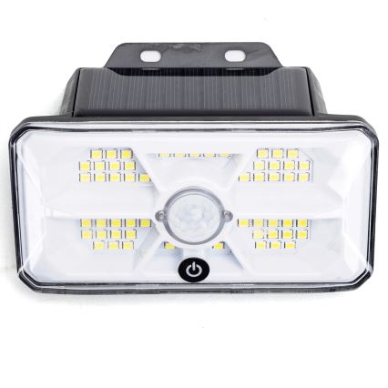 Aigostar - Saulės LED šviestuvas su jutikliu LED/3,7V 6500K 500 mAh IP65 juodas