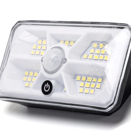 Aigostar - Saulės LED šviestuvas su jutikliu LED/3,7V 6500K 500 mAh IP65 juodas
