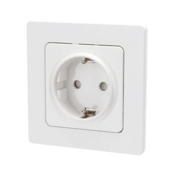 Aigostar - SCHUKO namų lizdas su rėmeliu, 250 V, baltas