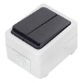 Aigostar - Serijinis namų jungiklis 250V/10A IP54