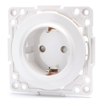 Aigostar - Sieninė SCHUKO rozetė be rėmo 250V/16A balta
