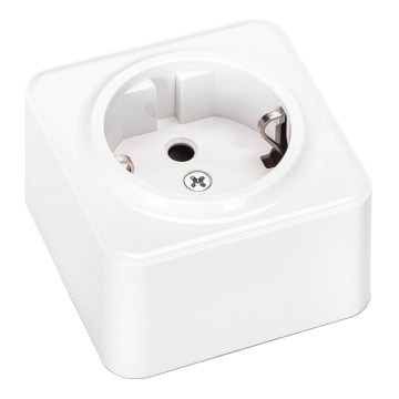 Aigostar - sieninis namų SCHUKO lizdas 250V baltas