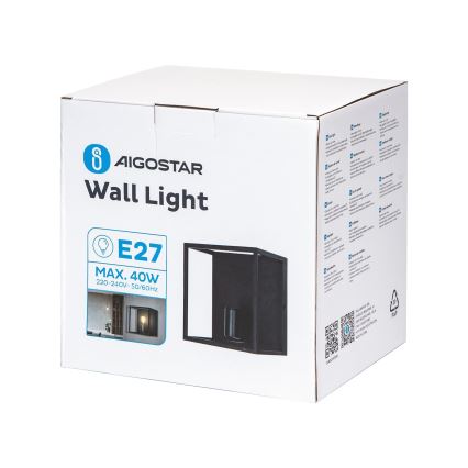 Aigostar - Sieninis šviestuvas 1xE27/40W/230V