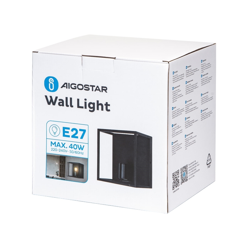 Aigostar - Sieninis šviestuvas 1xE27/40W/230V