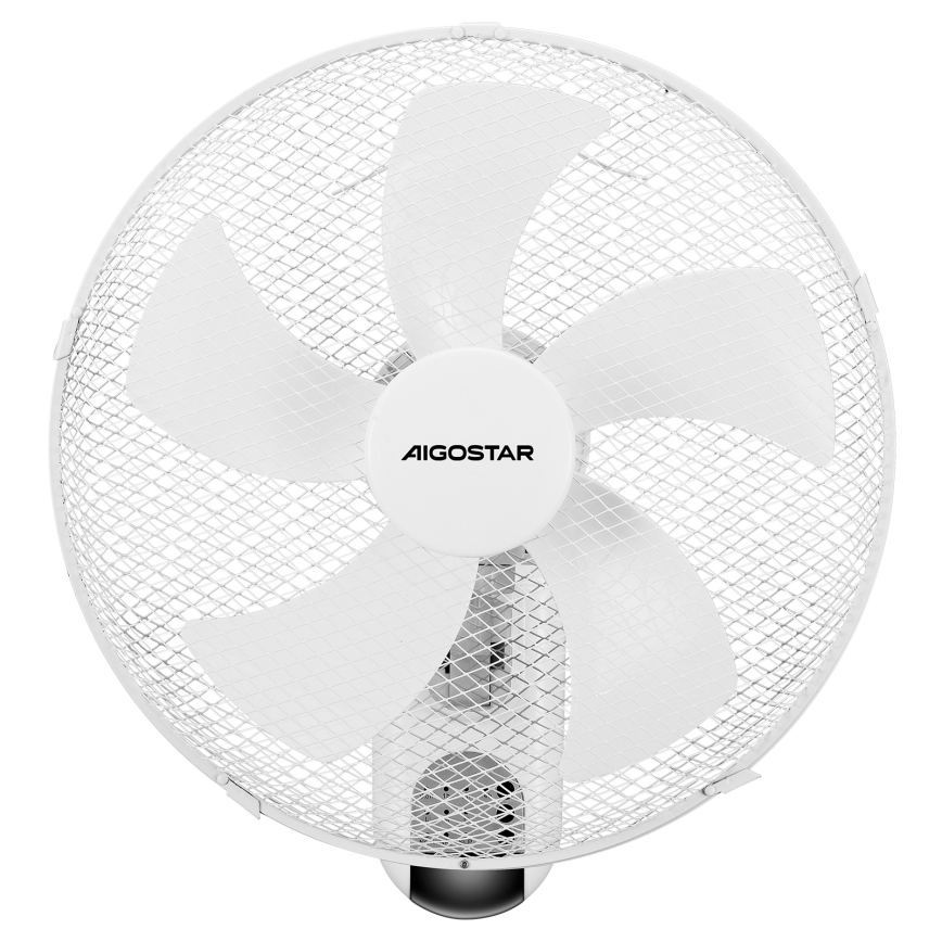 Aigostar -  Sieninis ventiliatorius 45W/230V balta + nuotolinio valdymo pultas