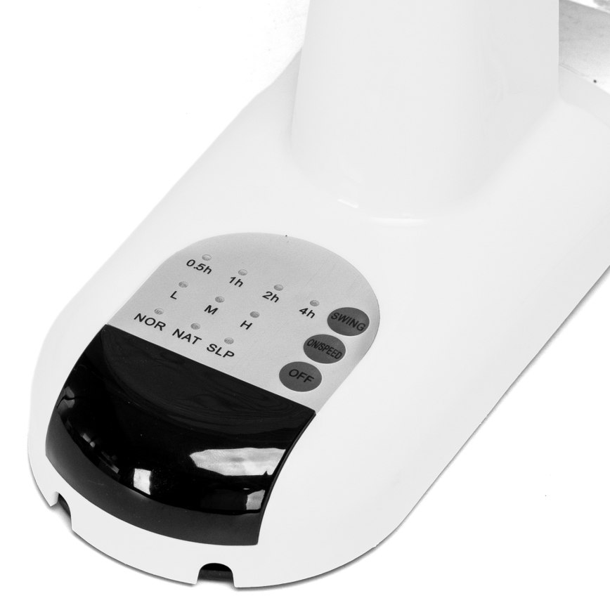 Aigostar -  Sieninis ventiliatorius 45W/230V balta + nuotolinio valdymo pultas