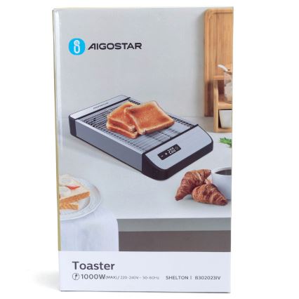 Aigostar - Skrudintuvas 840-1000W/230V matinis chromas