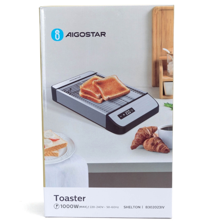 Aigostar - Skrudintuvas 840-1000W/230V matinis chromas