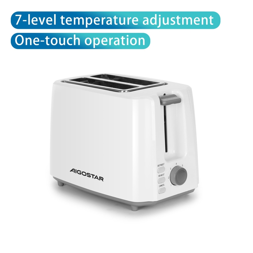 Aigostar - Skrudintuvas su dviem skylutėmis 750W/230V balta