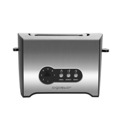 Aigostar - Skrudintuvas su dviem skylutėmis 900W/230V matinis chromas