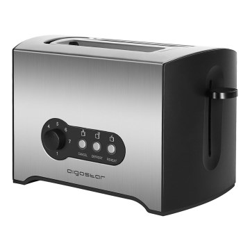 Aigostar - Skrudintuvas su dviem skylutėmis 900W/230V matinis chromas