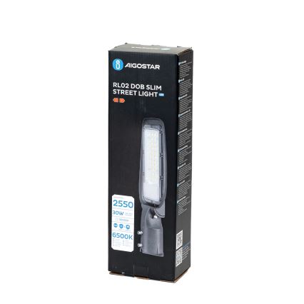 Aigostar - SLIM LED gatvės šviestuvas LED/30W/230V 6500K IP65