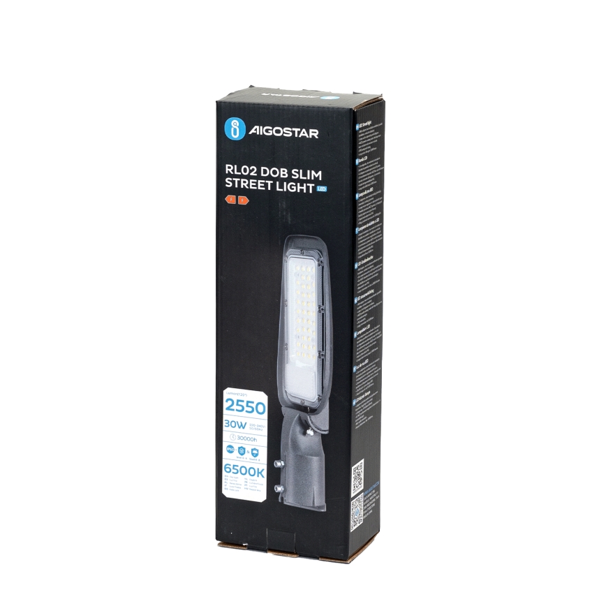 Aigostar - SLIM LED gatvės šviestuvas LED/30W/230V 6500K IP65