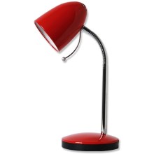 Aigostar - Stalinė lempa 1xE27/36W/230V raudona/chrominė