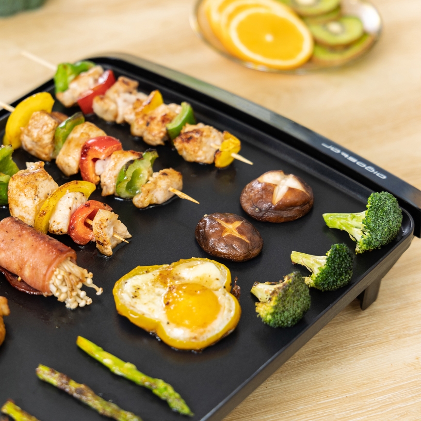 Aigostar - Stalinis elektrinis grilis 2000W/230V juodas