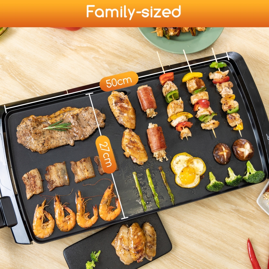 Aigostar - Stalinis elektrinis grilis 2000W/230V juodas