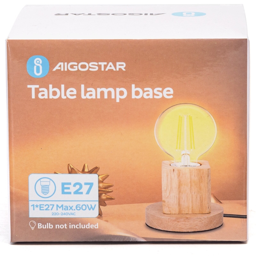 Aigostar - Stalinis šviestuvas 1xE27/60W/230V kaučiukas