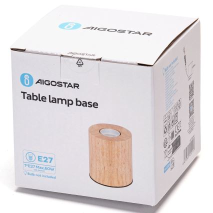 Aigostar - Stalinis šviestuvas 1xE27/60W/230V smėlio spalva