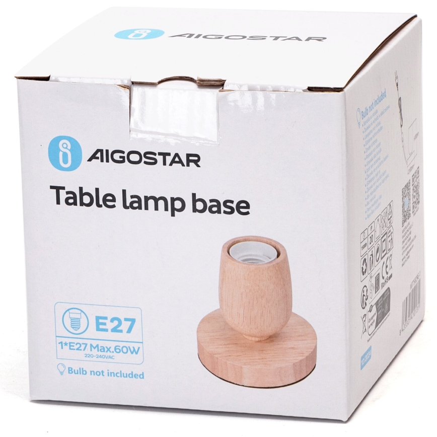Aigostar - Stalinis šviestuvas 1xE27/60W/230V smėlio spalva