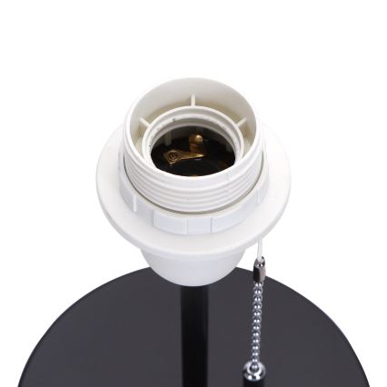 Aigostar - Stalinis šviestuvas su USB prievadu 1xE27/40W/230V juoda