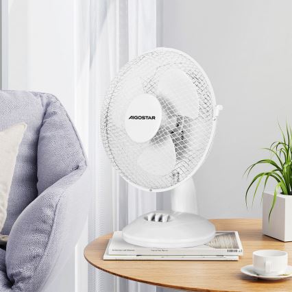 Aigostar - Stalinis ventiliatorius 20W/230V balta