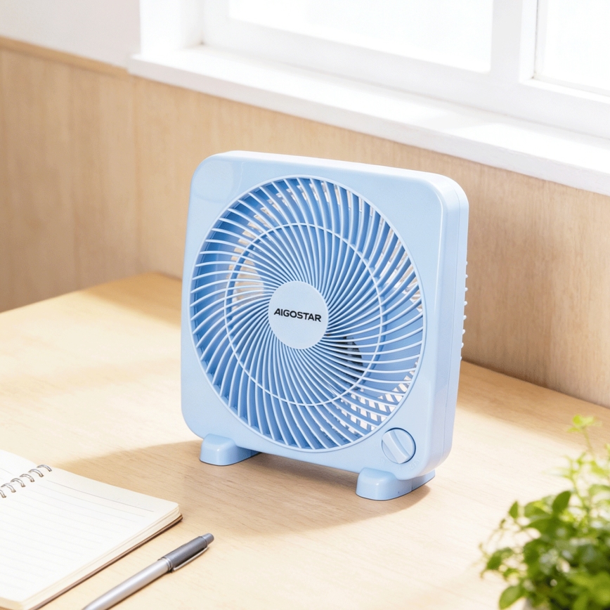 Aigostar - Stalinis ventiliatorius 30W/230V mėlynas