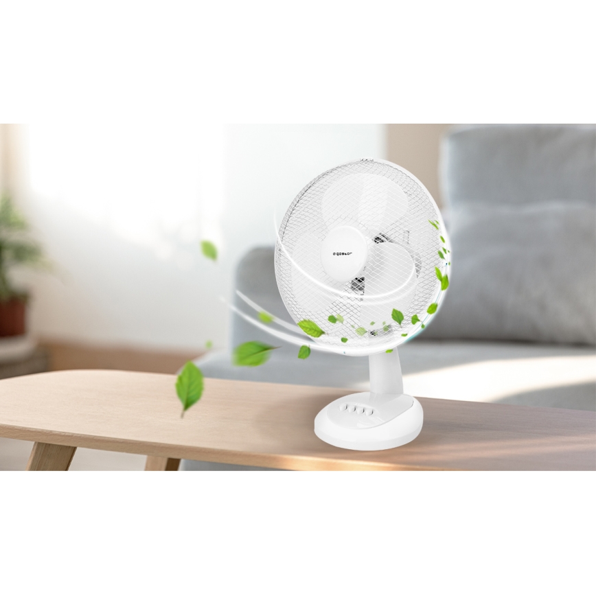 Aigostar - Stalinis ventiliatorius 35W/230V 34 cm baltas